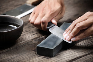 Sharpening a kitchen knife