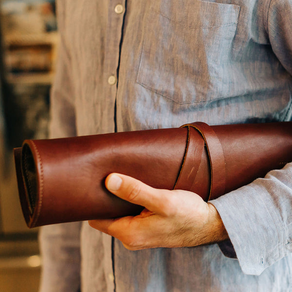 Leather Knife Roll by ND Designs, Hood River, Oregon